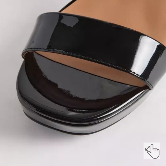 Torrid Glossy Black Patent Platform Heels - Picture 4 of 5